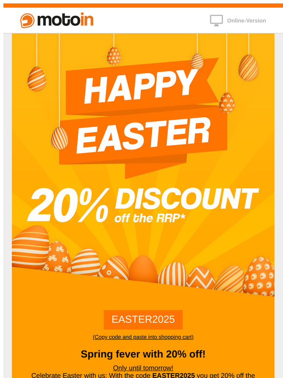 🥕 Easter discount for a limited time only!