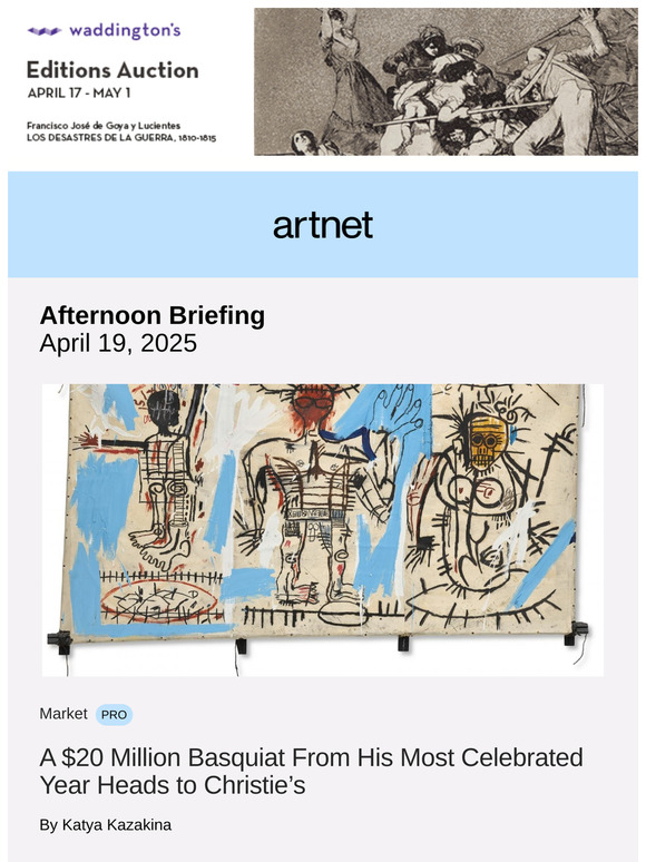 Basquiat’s Peak-Year Work Up for Auction