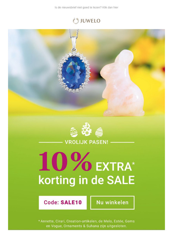 🐣 Vrolijk Pasen! 10% extra korting in sale