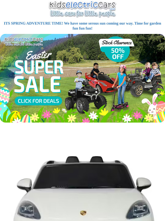 ⚡ EASTER Flash Sale -55% ⚡NEW Kids ride on Cars ⚡  Sun = Garden Fun ⚡ Shop Now
