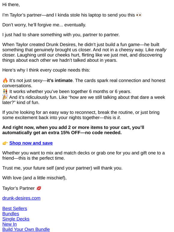 I stole Taylor’s laptop to tell you this…