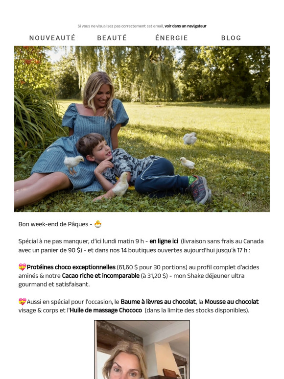 Protéines choco & cacao en spécial 😋