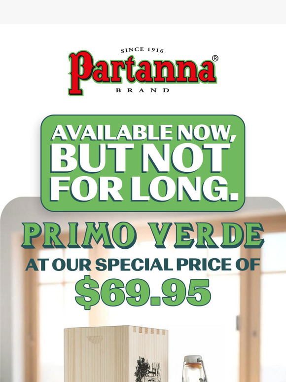 Final Hours: Primo Verde at $69.95