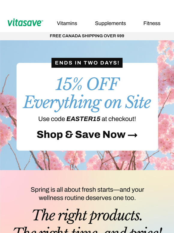 Spring Clean Your Routine – 15% OFF Everything Ends Soon!