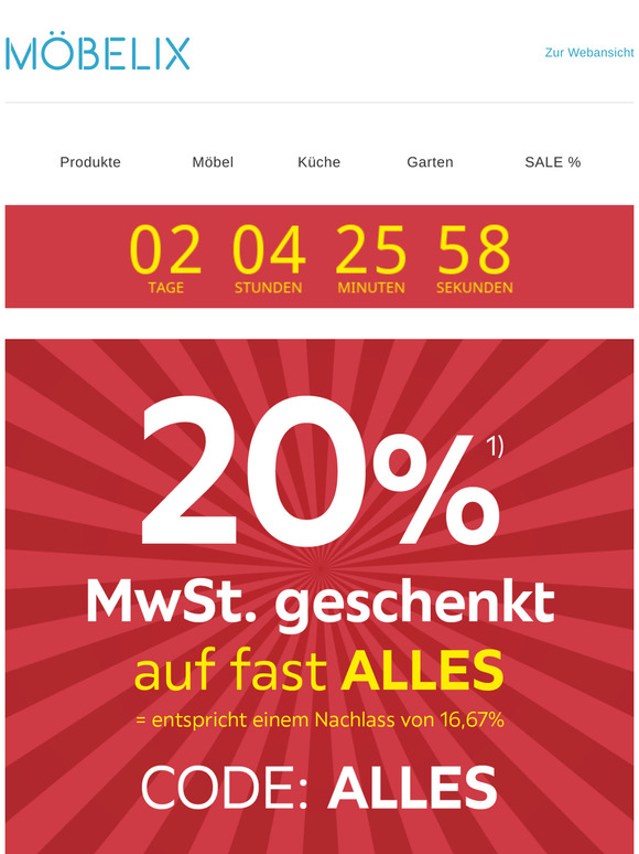 Top-Gutscheine bei Möbelix 🤩