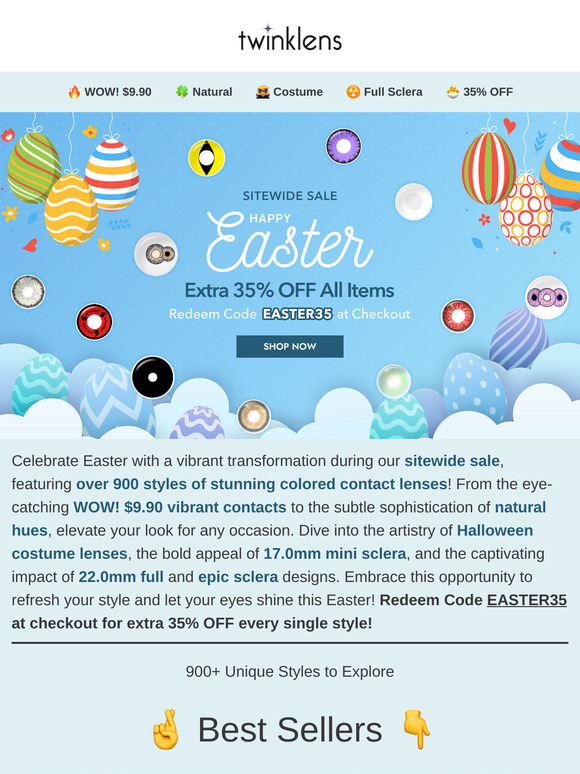 🐣 Extra 35% OFF All 900+ Styles