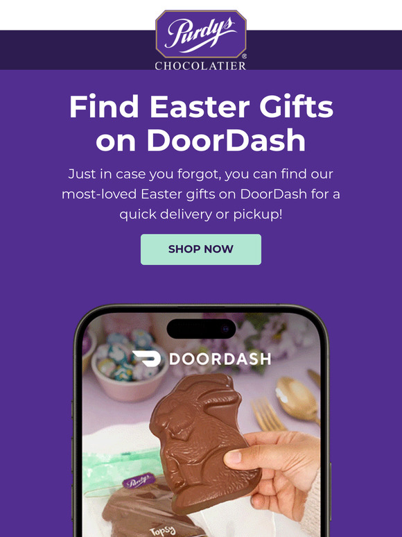 Get Easter treats FAST with DoorDash