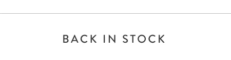 Back in Stock