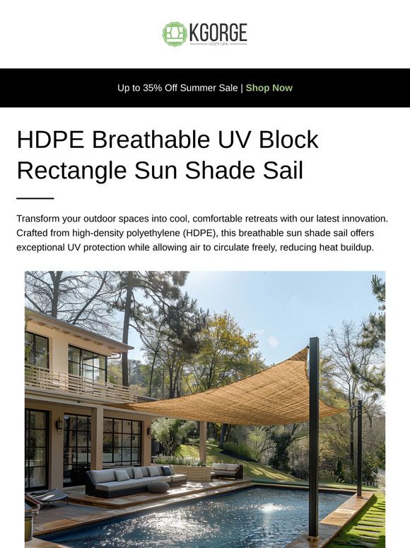 Summer Must-Have: Meet Our New Permeable Shade Sail!🎉