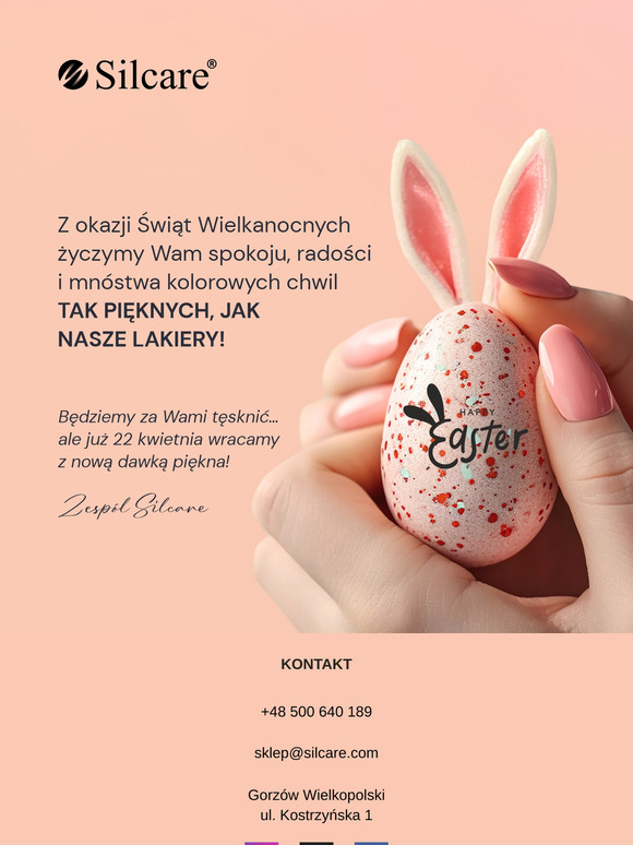 🌼 Wielkanocne życzenia od Silcare! 🐰