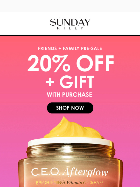 Start Glowing Early: 20% Off + a Free Gift 🎁