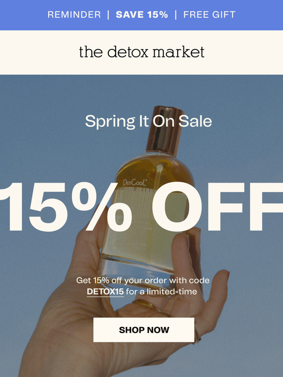 Reminder! 15% OFF Spring It On Sale 🤩