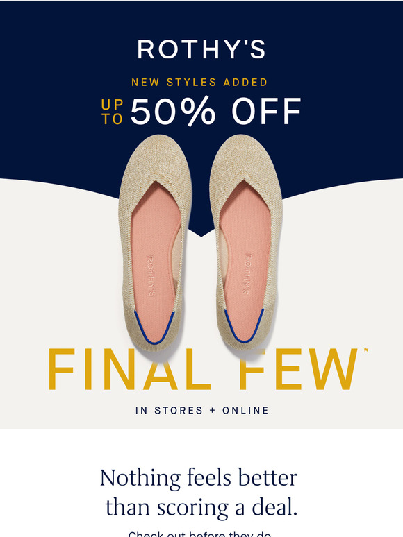 FINAL FEW: UP TO 50% OFF