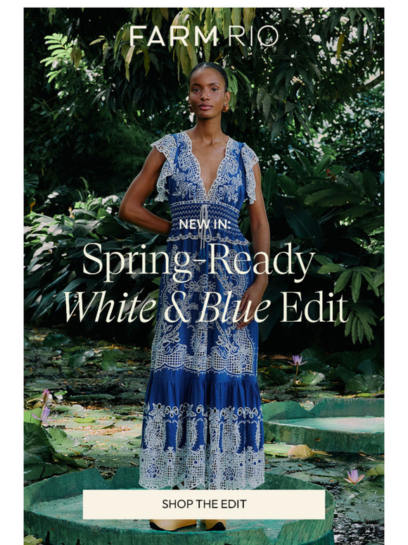 FARM Rio: Spring-Ready White & Blue Edit | Milled