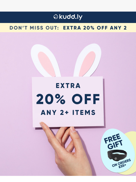 Hop to it! 🐇 20% OFF + FREE Easter gift inside