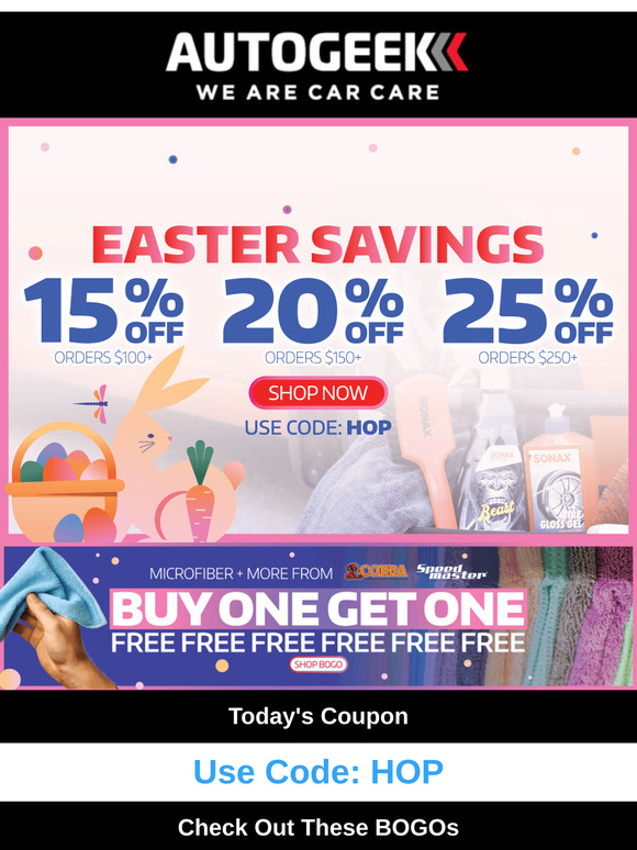 Hop Into Savings – Up to 25% Off + BOGOs!