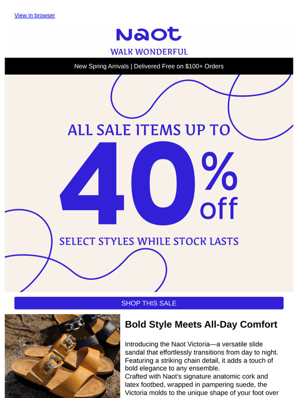Don't Miss Out: Sandals Up to 40% Off👏