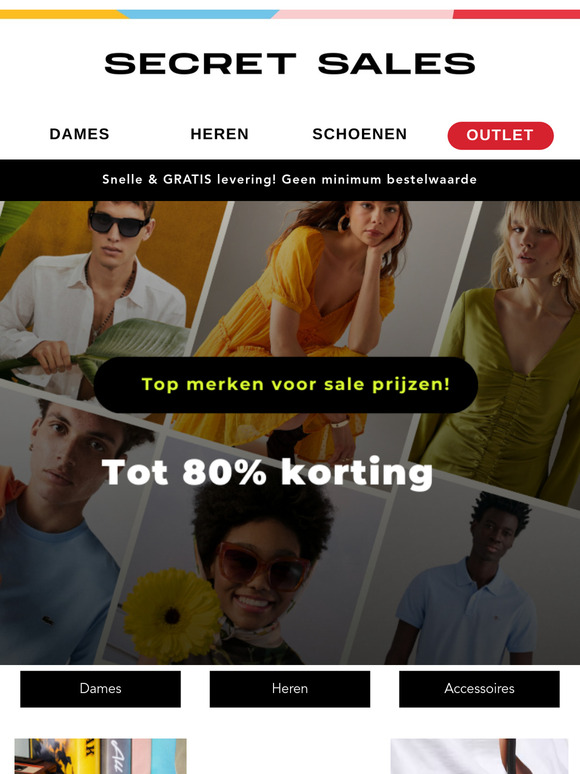 Jouw favoriete merken? Nu tot 80% goedkoper!
