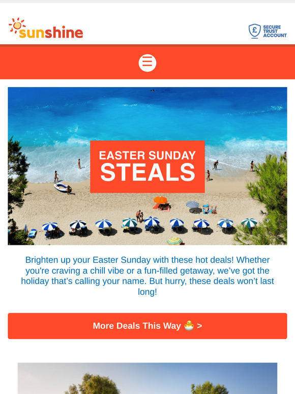 Easter Deals from ONLY £171pp 🐰