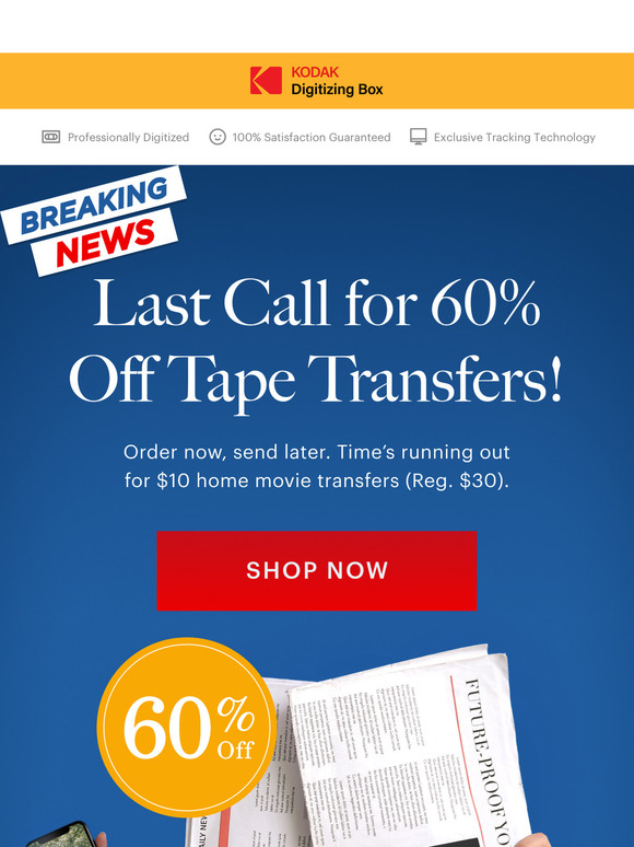 Whew. One more chance: $10 Tapes until midnight.