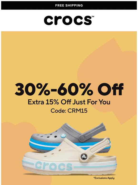 Unlock an Extra 15% over and above 30-60% OFF!