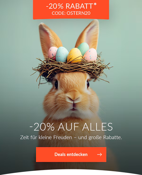 -20% auf alles zu Ostern