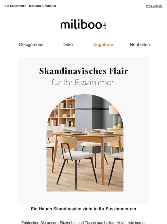 Skandinavisches Flair für Ihr Esszimmer