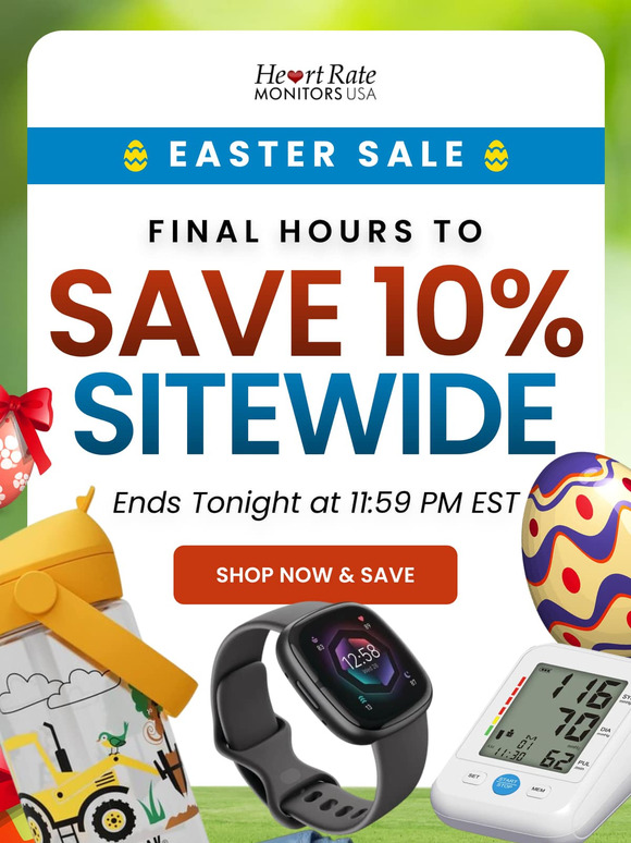 Final Hours: Save 10% Sitewide Before Easter Ends