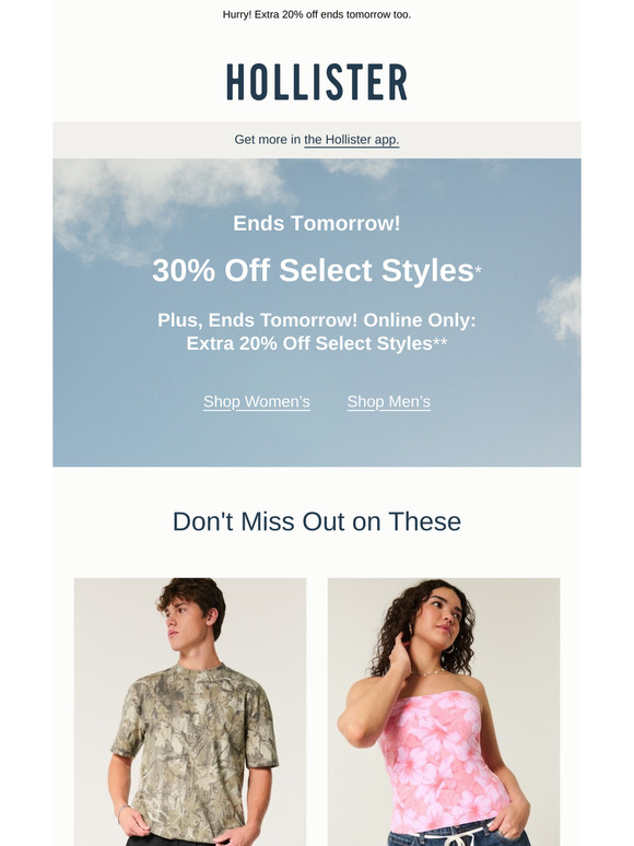 ENDS TOMORROW: 30% off 😳