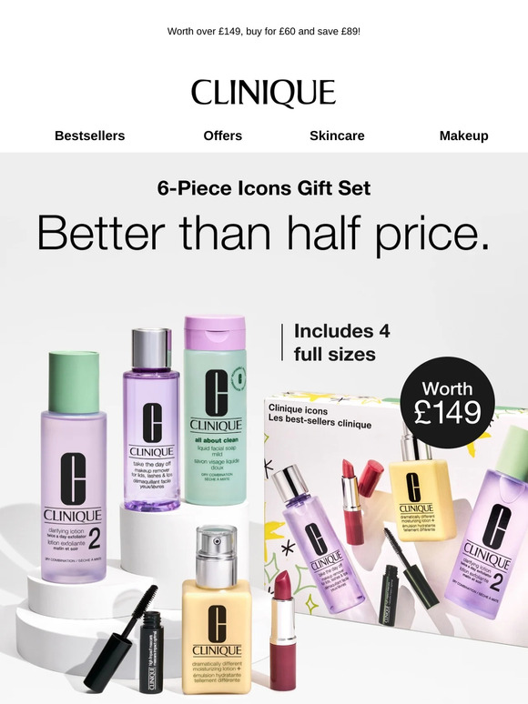 Better than 1/2 price Clinique icons set 🤩