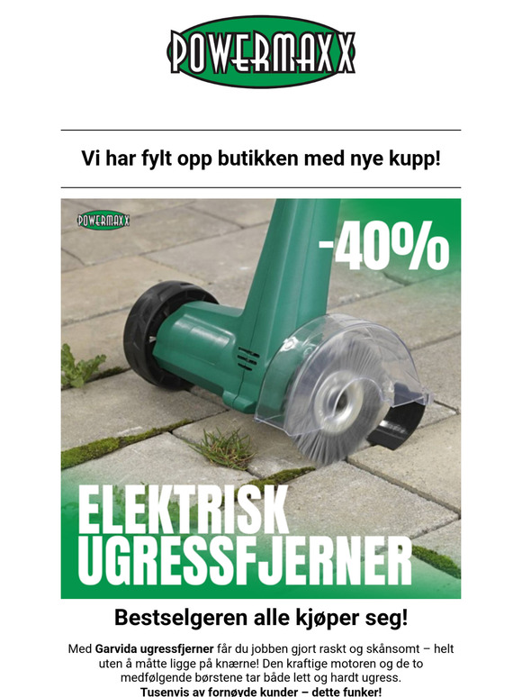 Se ukens beste tilbud fra Powermaxx!