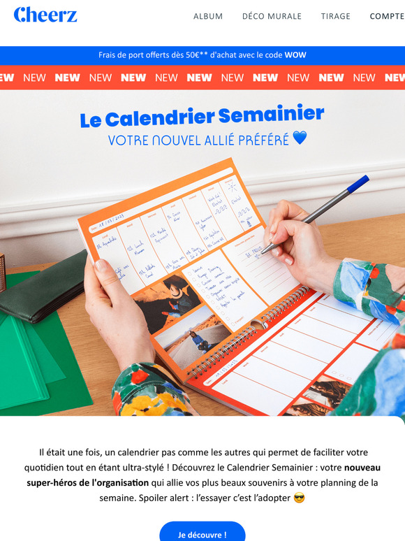 NEW! Découvrez le Semainier 👀