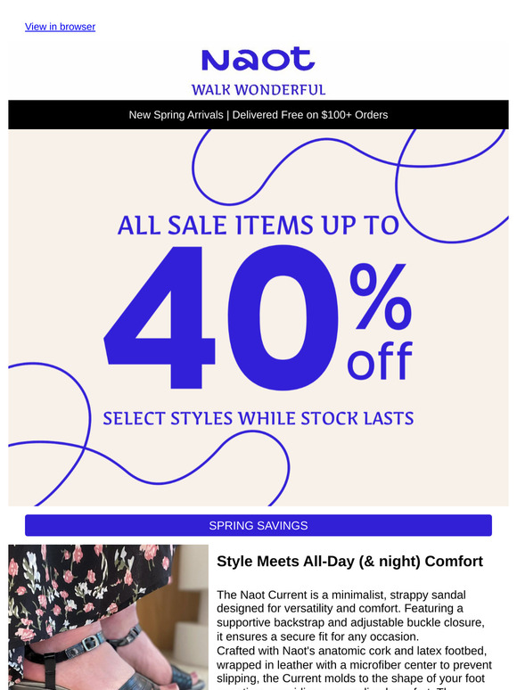 Spring Savings: Sandals Up to 40% Off🌷