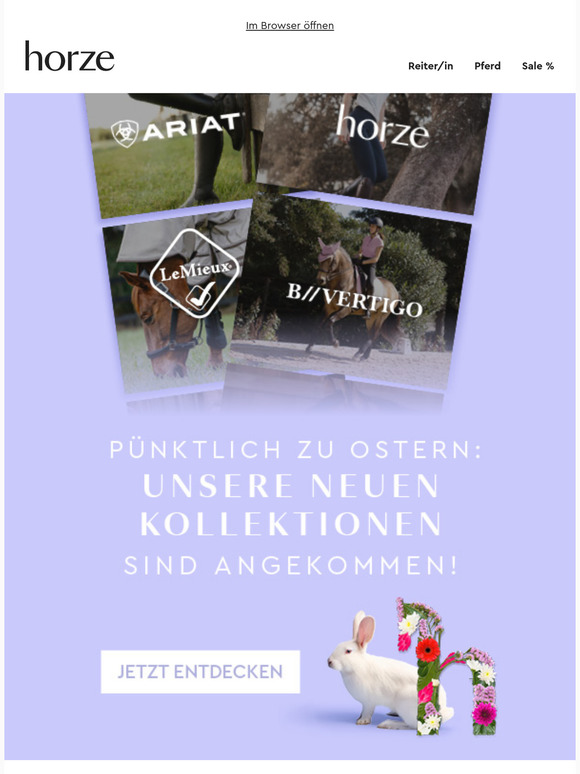 🌸 Frohe Ostern Pferdefreund 🌸 Entdecke unsere neuen Kollektionen – Bis zu -20%! 🐥🐇