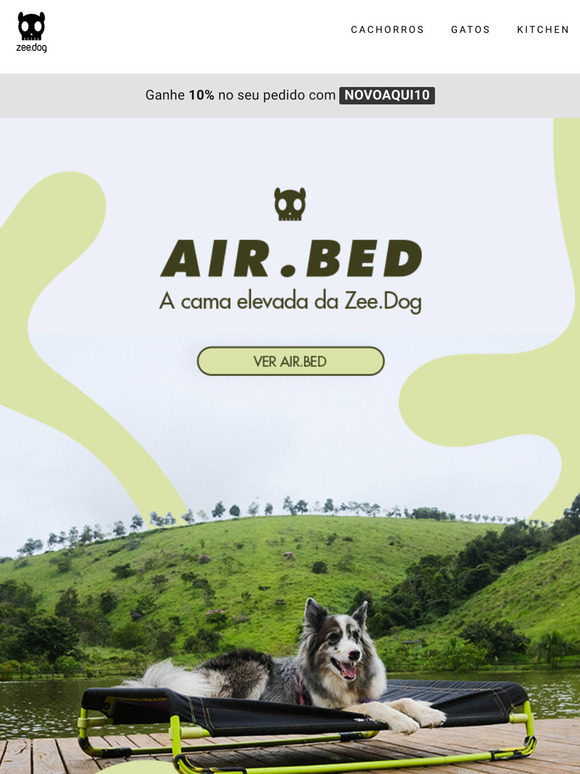 Air.Bed - A cama elevada da Zee.Dog