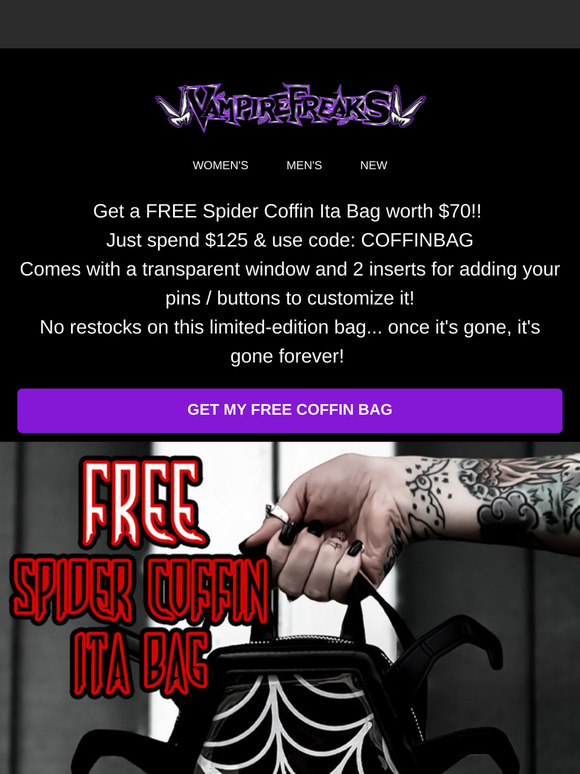 Get a FREE $70 Coffin Bag! ⚰️