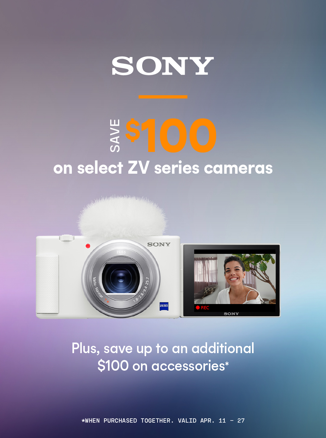 Sony ZV Series Spring Sale