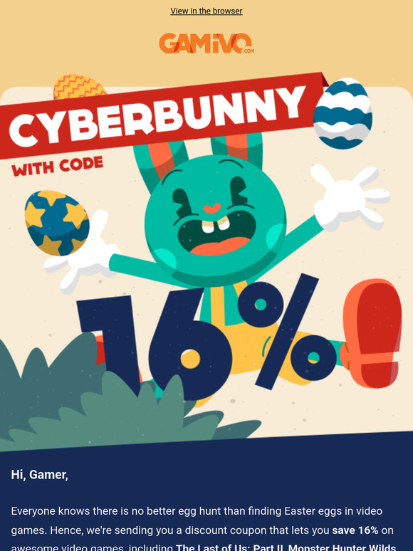 🐰 Save 16% on your new game and find all Easter eggs 🥚🐣
