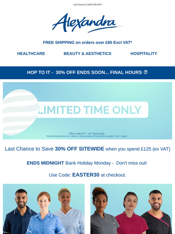 🐇 Hop to It: Last Chance for 30% OFF! 🕒