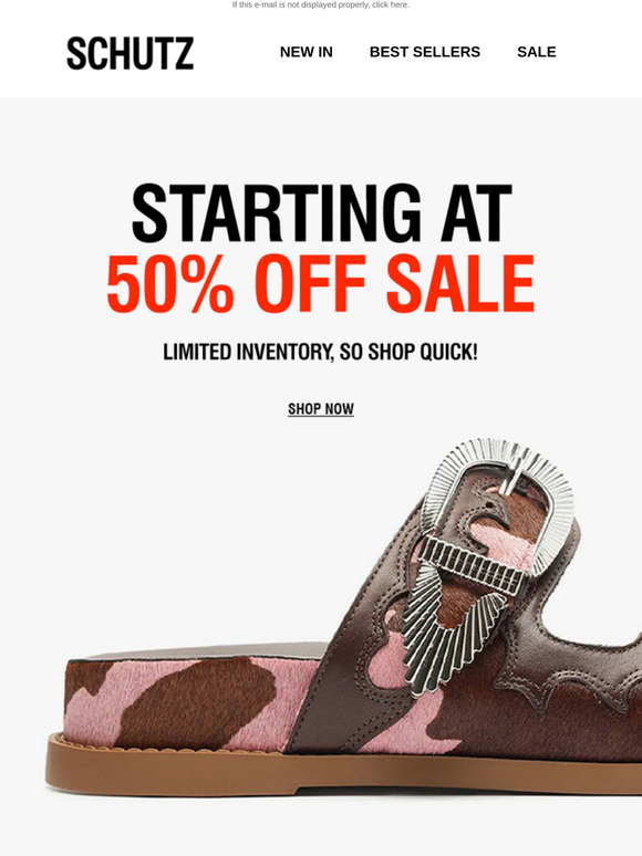 Starting at 50% OFF Sale Styles