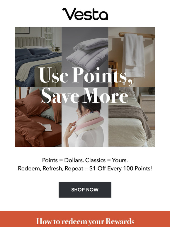 Redeem Your 5,000 Points, Refresh Your Favorites