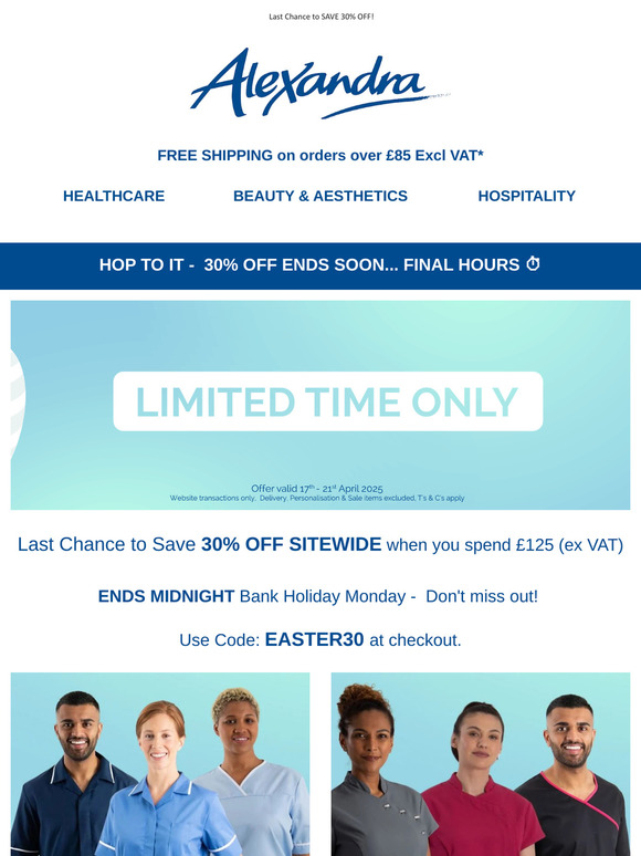 ⏰ Final Hours: Grab 30% OFF Sitewide Before It's Gone! 🛍