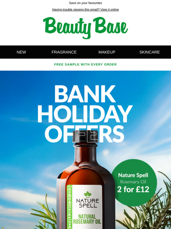 Bank Holiday Offers at Beauty Base