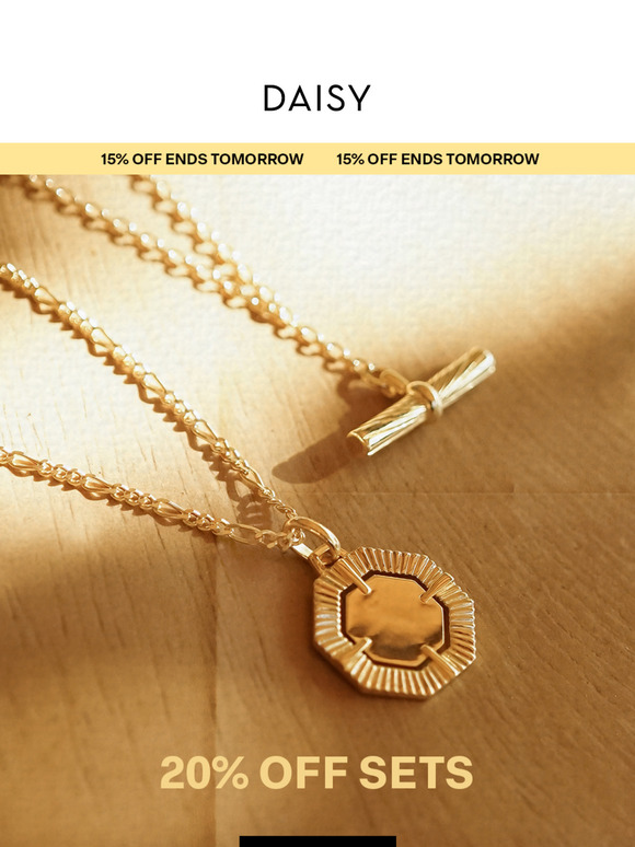 20% OFF SETS | ENDS TOMORROW