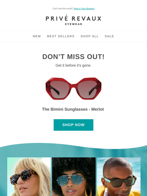 Friend, Don’t Miss Out: The Bimini Sunglasses - Merlot
