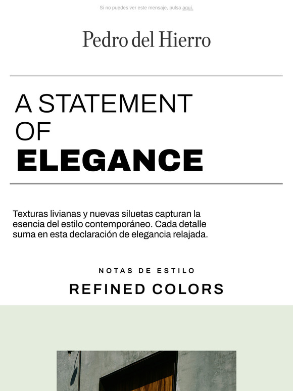 Notas de estilo: “A statement of elegance”