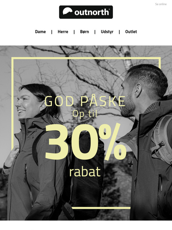 Gå ikke glip af vores påsketilbud - Op til 30% rabat