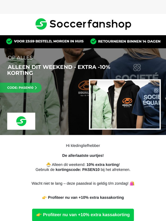 10% korting op ALLES! - De allerlaatste uurtjes