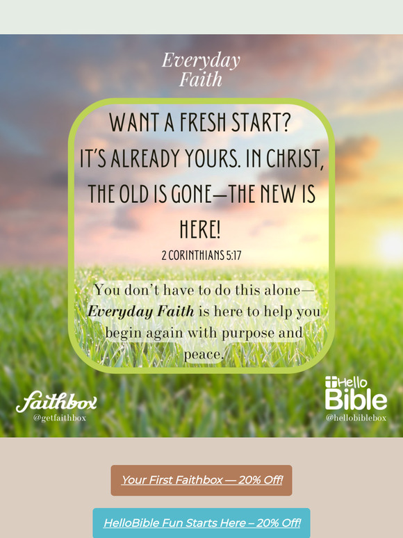 Ready for a New Beginning?