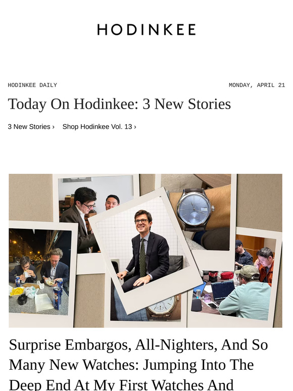 Hodinkee Daily | 04/21/2025